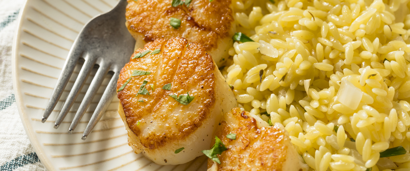 Scallops and Lemon Tarragon Risotto